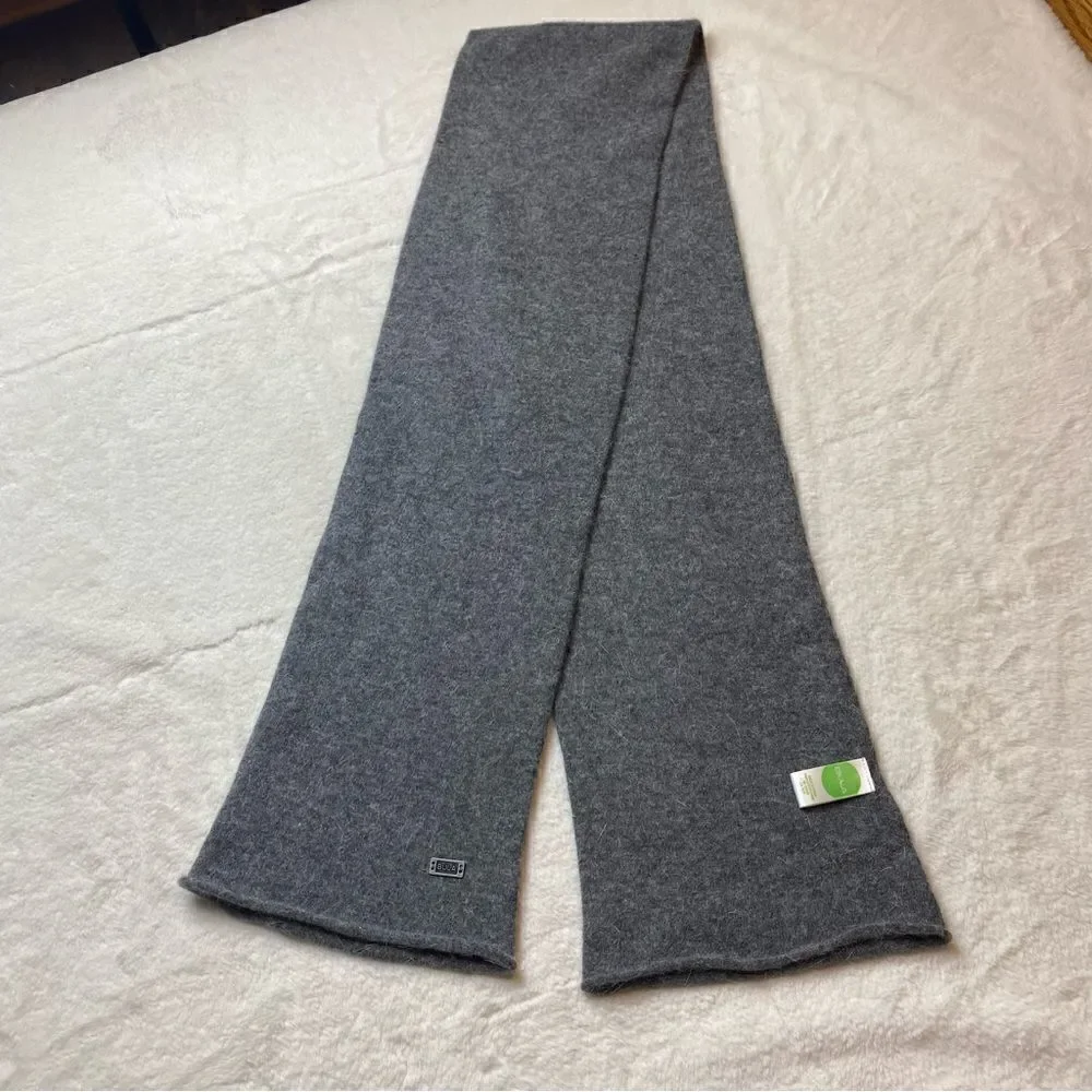 Bula Gray Wool Blend Tubular Scarf